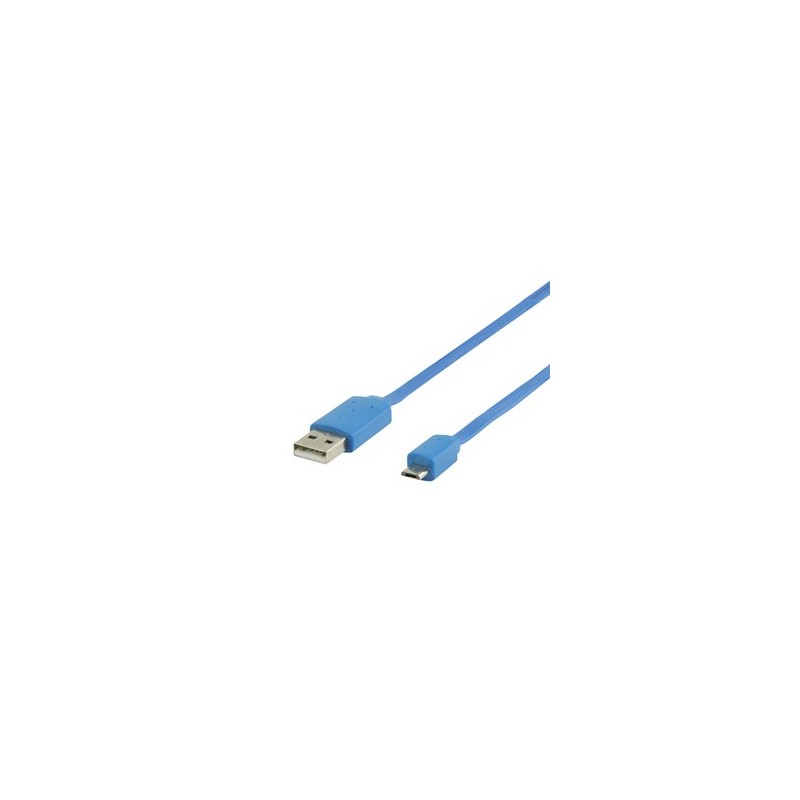 Câble USB-B vers MICRO USB -B pour chargeur téléphone Réf.0107128 - USB-V2-A-M-MICRO-B-M-