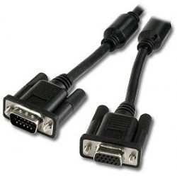 Cable VGA 15M F-2M SVGA HDB15M F 2M BLINDE Réf   0108001