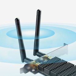 Carte PCI Exp WIFI-1300Mb TP-LINK avec 2 antennes détachables Réf   ARCHER T6E.