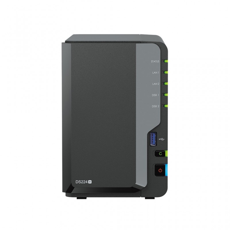 SERVEUR NAS DS-224+ SYNOLOGY 2 baies   2 USB 3.0   1 RJ45 1000 Réf   DS224+.