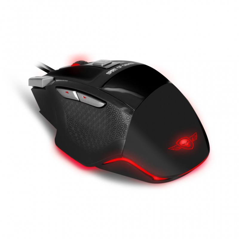 Souris SPIRIT OF GAMER PRO-M8 GAMING 7 Boutons 3500 dpi Rétro-éclairage LED 4 Couleurs Ref  S-G928LE