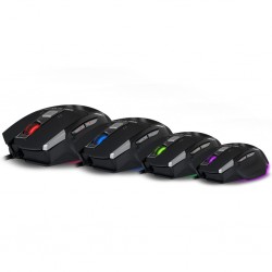 Souris SPIRIT OF GAMER PRO-M8 GAMING 7 Boutons 3500 dpi Rétro-éclairage LED 4 Couleurs Ref  S-G928LE