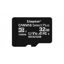 Micro SD CARD HC 32Go -C10 KINGSTON + adaptateur SD- Canvas Select plus Réf   SDCS2 32GB Sorecop inclus