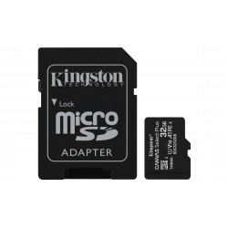 Micro SD CARD HC 32Go -C10 KINGSTON + adaptateur SD- Canvas Select plus Réf   SDCS2 32GB Sorecop inclus