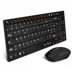 Clavier plat + Souris S.fil ADVANCE Wireless Combo Ref   CLS-SLIM-BK