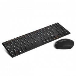 Clavier plat + Souris S.fil ADVANCE Wireless Combo Ref   CLS-SLIM-BK