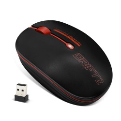 Souris ADVANCE S.fil  DRIFT 2 wifi 2.4Ghz -1600 dpi Couleur rouge et noir Ref   S-290RE