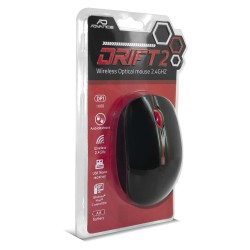 Souris ADVANCE S.fil  DRIFT 2 wifi 2.4Ghz -1600 dpi Couleur rouge et noir Ref   S-290RE