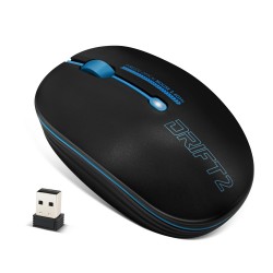 Souris ADVANCE S.fil  DRIFT 2 wifi 2.4Ghz -1600 dpi Couleur bleu et noir Ref   S-290BL