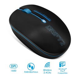 Souris ADVANCE S.fil  DRIFT 2 wifi 2.4Ghz -1600 dpi Couleur bleu et noir Ref   S-290BL