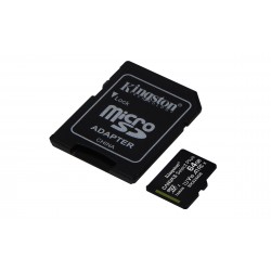 Micro SD CARD HC 64Go -C10 KINGSTON + adaptateur SD- Canvas Select plus Réf   SDCS2 64GB Sorecop inclus