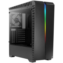 Boitier Moyen Tour ATX  AEROCOOL SCAR RGB NOIR 2 USB3 2 USB2-1 ventil - Panneau vitré Réf   ACCM-PB11013.11.