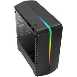 Boitier Moyen Tour ATX  AEROCOOL SCAR RGB NOIR 2 USB3 2 USB2-1 ventil - Panneau vitré Réf   ACCM-PB11013.11.