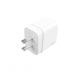 Chargeur Secteur Silicon Power QM10 Combo Boost charger 1 port USB-C 18 W - Couleur Blanc Réf   SP18WASYQM10L0CW.