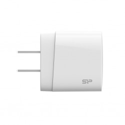 Chargeur Secteur Silicon Power QM10 Combo Boost charger 1 port USB-C 18 W - Couleur Blanc Réf   SP18WASYQM10L0CW.
