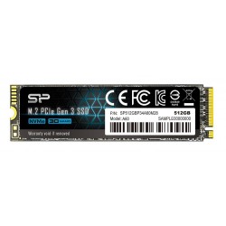 SSD 512Go M.2 PCIe - NVMe 2280 Model A60 - SILICON POWER Réf   SP512GBP34A60M28.