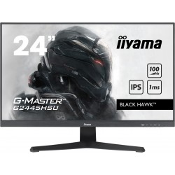 Moniteur 24 G-Master - IIYAMA Black Hawk - IPS - 16 9 - 1MS - HP DP- HDMI - 2x HUB USB 2.0 Réf   G2445HSU-B1.