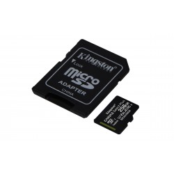 Micro SD CARD HC 256G -C10 KINGSTON AVEC ADAPTATEUR SD - Canvas Select Réf   SDCS2 256GB Sorecop inclus.