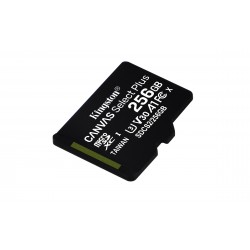 Micro SD CARD HC 256G -C10 KINGSTON AVEC ADAPTATEUR SD - Canvas Select Réf   SDCS2 256GB Sorecop inclus.