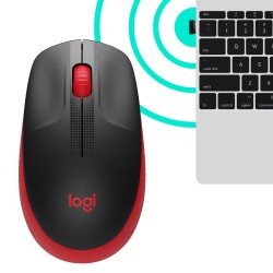 Souris LOGITECH S.fil M190 ROUGE Ref   910-005908.