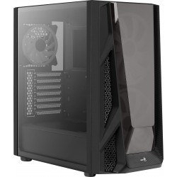 Boitier Moyen Tour ATX  AEROCOOL NIGHTHAWK DUO RGB NOIR 2 USB3 -3 ventil - Panneau verre trempé Réf   ACCM-PB20033.11.