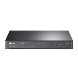 Switch 8 Ports 10 100 1000  TP LINK RJ-45 8 ports en PoE rackable 2 ports SFP (RJ45 Fibre) Réf   TL-SG2210P.