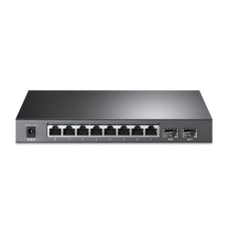 Switch 8 Ports 10 100 1000  TP LINK RJ-45 8 ports en PoE rackable 2 ports SFP (RJ45 Fibre) Réf   TL-SG2210P.