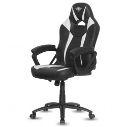 Fauteuil Gamer Fighter Noir Blanc SPIRIT OF GAMER Réf   SOG-GCFWT.