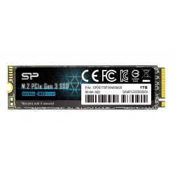 SSD 1To M.2 PCIe - NVMe 2280 Model A60 - SILICON POWER Réf   SP001TBP34A60M28.