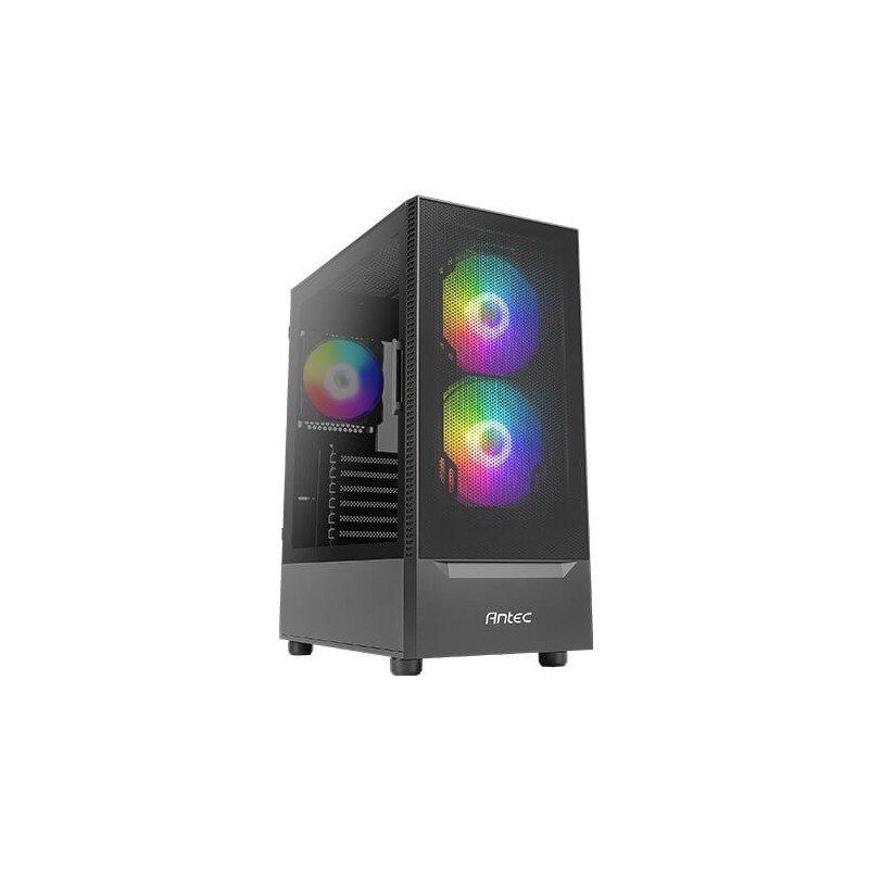 Boitier Moyen Tour ATX  Noir ANTEC 2xUSB2.0- 1x USB3- AUDIO- RGB Sans alimentation  - Couleur NOIR Réf   NX410.