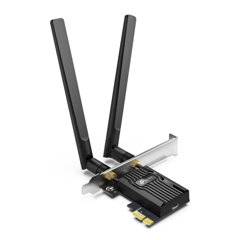 Carte PCIExp Wifi Bluetooth TP-LINK avec 2 antennes détachables (AX3000 Réf   ARCHER TX55E.