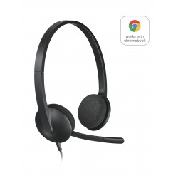 Casque Micro HEADSET H340 LOGITECH Connection USB Réf   981-000475.