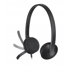 Casque Micro HEADSET H340 LOGITECH Connection USB Réf   981-000475.