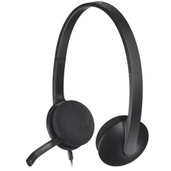 Casque Micro HEADSET H340 LOGITECH Connection USB Réf   981-000475.