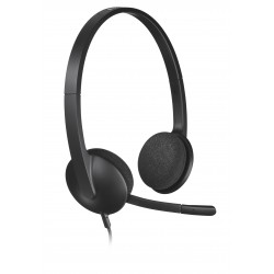 Casque Micro HEADSET H340 LOGITECH Connection USB Réf   981-000475.