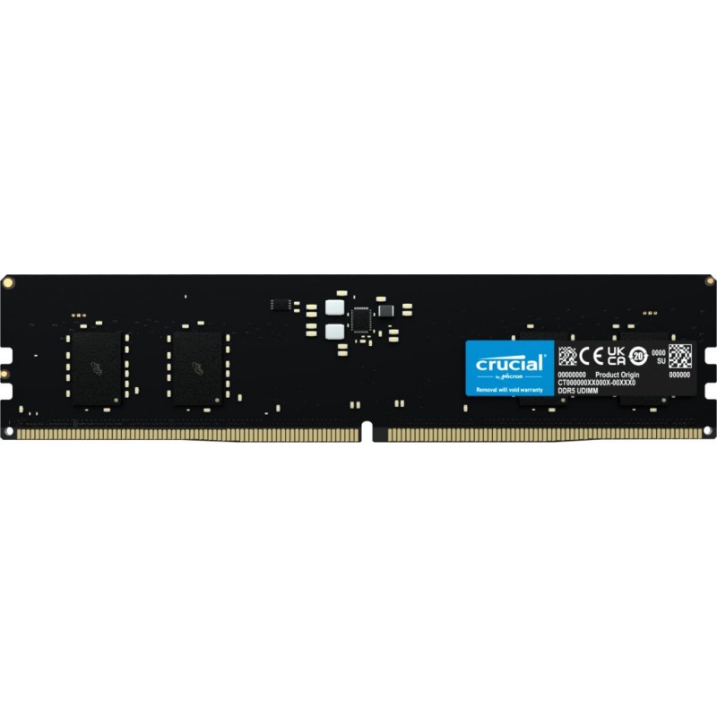 DDR5 8Go PC4800 CRUCIAL Retail sous blister individuel Réf   CT8G48C40U5.