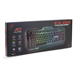 Clavier USB ADVANCE GAMING touches rétro éclairé 7 couleurs RGB  touches semi-mécaniques Réf   CLA-GTA250