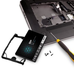 SSD 512Go 2.5 SILICON POWER A55 Lecture 560 Mo s- Ecriture 530 Mo s Réf   SP512GBSS3A55S25 GARANTIE CONSTRUCTEUR.