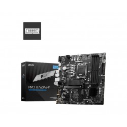 Carte Mère PRO B760M-P DDR5 M-ATX- 4x DDR5 -DP-HDMI-VGA 4x SATA3 - 2x M2.0 - Réf   911-7E02-009