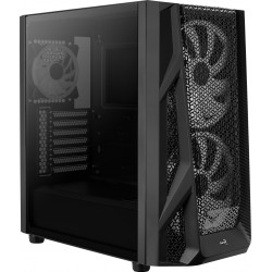 Boitier Moyen Tour ATX  AEROCOOL AIRHAWK DUO  RGB NOIR 2 USB3 -3 ventil - Panneau verre trempé Réf   ACCM-PB19033.11.