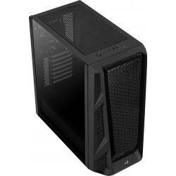 Boitier Moyen Tour ATX  AEROCOOL AIRHAWK  NOIR 2 USB3 -1 ventil - Panneau verre trempé Réf   ACCM-PB19013.11.