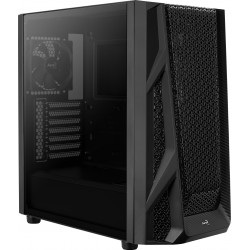 Boitier Moyen Tour ATX  AEROCOOL AIRHAWK  NOIR 2 USB3 -1 ventil - Panneau verre trempé Réf   ACCM-PB19013.11.