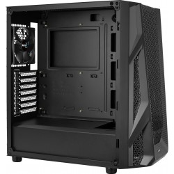 Boitier Moyen Tour ATX  AEROCOOL AIRHAWK  NOIR 2 USB3 -1 ventil - Panneau verre trempé Réf   ACCM-PB19013.11.