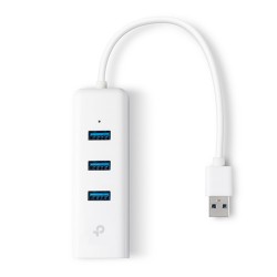 Adaptateur USB3 vers RJ45 GIGA + hub 3 ports USB 3.0 - TP-LINK- Réf   UE330.