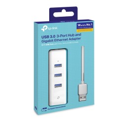 Adaptateur USB3 vers RJ45 GIGA + hub 3 ports USB 3.0 - TP-LINK- Réf   UE330.