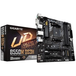 Carte Mère GIGABYTE B550M-DS3H M-ATX   4 X DDR4  DVI HDMI 4 SATA 6Gb s- 2 x M.2.