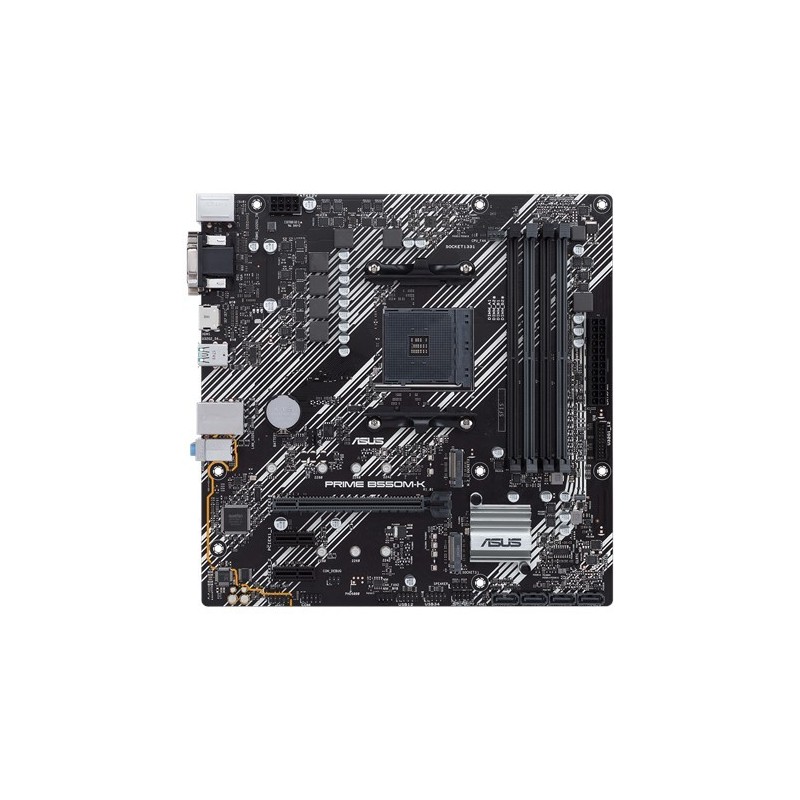 Carte Mère ASUS PRIME B550M-K M-ATX   4x DDR4 - DVI HDMI VGA 4 SATA 6Gb s- 2 x M.2.