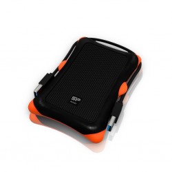 Boitier Externe 2.5 USB 3.0 NOIR Silicon Power pour hdd-ssd sata III Résistant aux chocs Réf  SP000HSPHDA30S3K.