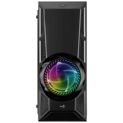 Boitier Moyen Tour ATX  AEROCOOL AERO ENGINE TEMPERED GLASS  RGB NOIR 2 xUSB2 -1 USB3 -1 ventil-Panneau vitré Réf   ACCM