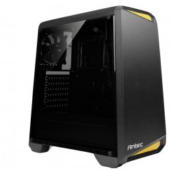 Boitier Moyen Tour ATX  ANTEC 2 USB 2  1 USB 3  AUDIO  Sans alim-Couleur Noir Jaune Réf   NX100-JAUNE.